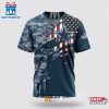 Custom Name And Number NFL Dallas Cowboys Veteran Day 3D T-Shirt