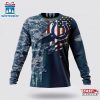 Custom Name And Number NFL Indianapolis Colts Veteran Day 3D T-Shirt