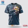 Custom Name And Number NFL Minnesota Vikings Veteran Day 3D T-Shirt