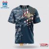 Custom Name And Number NFL New Orleans Saints Veteran Day 3D T-Shirt