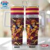 Custom Name Brisbane Lions AFL Mascot Tumbler 40Oz Handle