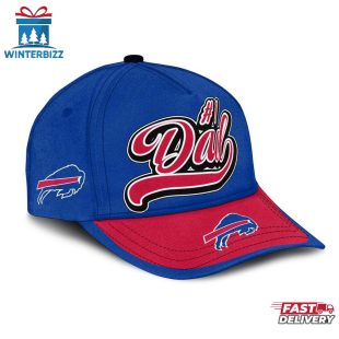 Custom Name Buffalo Bills #1 Dad Father's Day Classic Baseball Cap