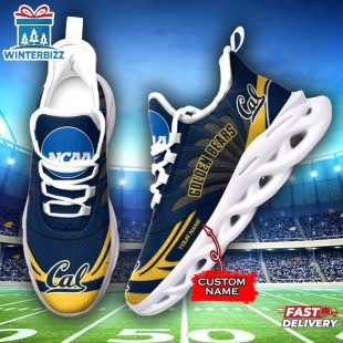 Custom Name California Golden Bears Team Sport Max Soul Shoes For Fans