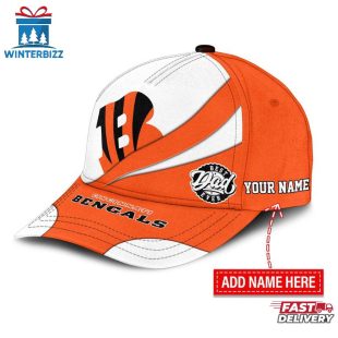 Custom Name Cincinnati Bengals Classic Baseball Cap Gift For Father's Day