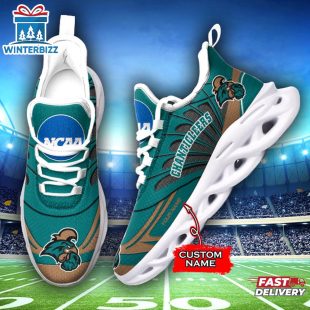 Custom Name Coastal Carolina Chanticleers Team Sport Max Soul Shoes For Fans
