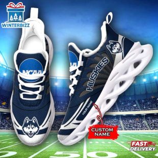 Custom Name Connecticut Huskies Team Sport Max Soul Shoes For Fans