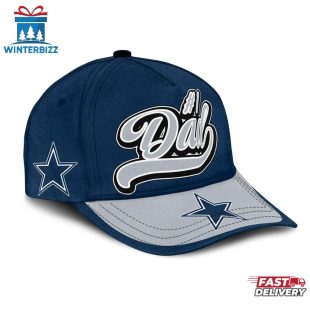 Custom Name Dallas Cowboys #1 Dad Father's Day Classic Baseball Cap