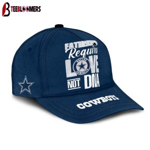 Custom Name Dallas Cowboys STEP FATHER Classic Baseball Cap Gift For Father's Day