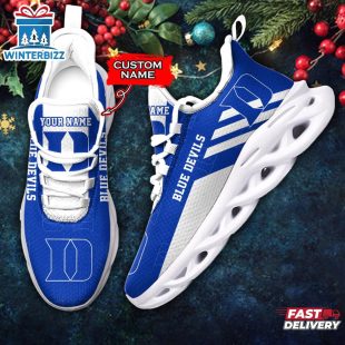 Custom Name Duke Blue Devils Team Max Soul Shoes For Fans