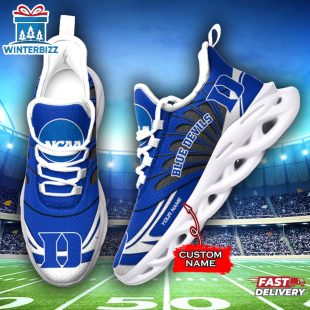 Custom Name Duke Blue Devils Team Sport Max Soul Shoes For Fans