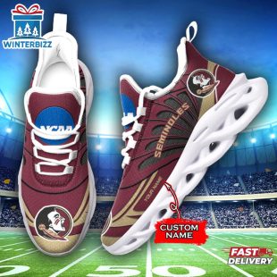 Custom Name Florida State Seminoles Team Sport Max Soul Shoes For Fans