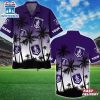 Custom Name Fremantle AFL Tree Pattern Hawaiian Shirts