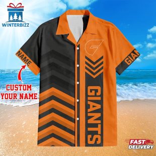 Custom Name Giants AFL Team Hawaiian Shirts