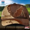 Custom Name Golf Brown Baseball Cap Gift For Adults