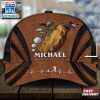 Custom Name Golf Brown Pattern Baseball Cap Gift For Adults
