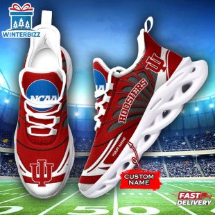 Custom Name Indiana Hoosiers Team Sport Max Soul Shoes For Fans