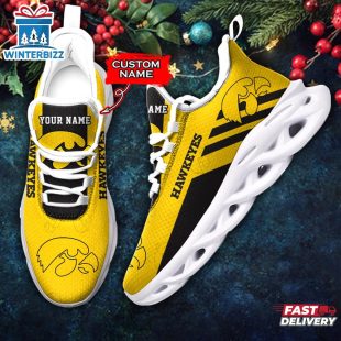 Custom Name Iowa Hawkeyes Team Max Soul Shoes For Fans