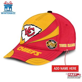Custom Name Kansas City Chiefs Classic Baseball Cap Gift For Father's Day