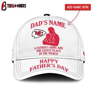 Custom Name Kansas City Chiefs Father's Arms Father's Day Classic Baseball Cap