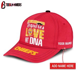 Custom Name Kansas City Chiefs STEP FATHER Classic Baseball Cap Gift For Father's Day