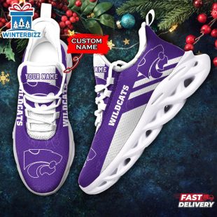 Custom Name Kansas State Wildcats Team Max Soul Shoes For Fans