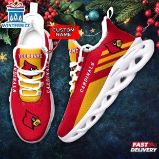 Custom Name Louisville Cardinals Team Max Soul Shoes For Fans