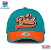 Custom Name Miami Dolphins #1 Dad Father's Day Classic Baseball Cap