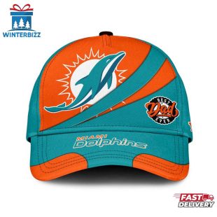 Custom Name Miami Dolphins Classic Baseball Cap Gift For Father's Day