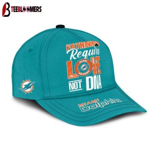 Custom Name Miami Dolphins STEP FATHER Classic Baseball Cap Gift For Father's Day
