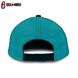 Custom Name Miami Dolphins STEP FATHER Classic Baseball Cap Gift For Father's Day
