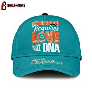 Custom Name Miami Dolphins STEP FATHER Classic Baseball Cap Gift For Father's Day