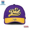 Custom Name Minnesota Vikings #1 Dad Father's Day Classic Baseball Cap
