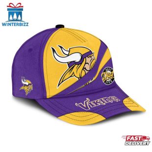 Custom Name Minnesota Vikings Classic Baseball Cap Gift For Father's Day