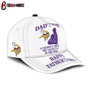 Custom Name Minnesota Vikings Father's Arms Father's Day Classic Baseball Cap