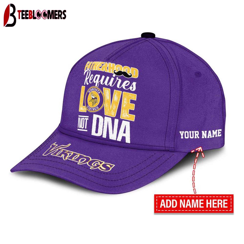 Custom Name Minnesota Vikings STEP FATHER Classic Baseball Cap Gift For Father's Day Custom Name Minnesota Vikings STEP FATHER Classic Baseball Cap Gift For Father's Day