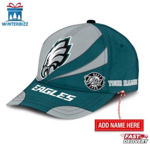 Custom Name Philadelphia Eagles Classic Baseball Cap Gift For Father's Day