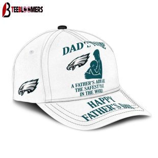 Custom Name Philadelphia Eagles Father's Arms Father's Day Classic Baseball Cap