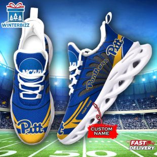 Custom Name Pittsburgh Panthers Team Sport Max Soul Shoes For Fans