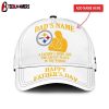 Custom Name Pittsburgh Steelers Father's Arms Father's Day Classic Baseball Cap