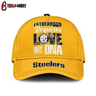 Custom Name Pittsburgh Steelers STEP FATHER Classic Baseball Cap Gift For Father's Day