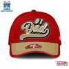 Custom Name San Francisco 49ers #1 Dad Father's Day Classic Baseball Cap