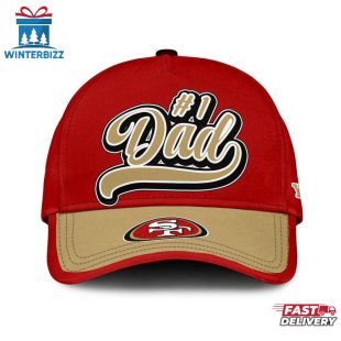 Custom Name San Francisco 49ers #1 Dad Father's Day Classic Baseball Cap