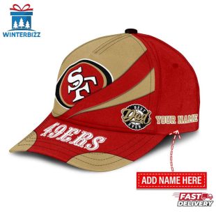Custom Name San Francisco 49ers Classic Baseball Cap Gift For Father's Day