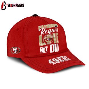 Custom Name San Francisco 49ers STEP FATHER Classic Baseball Cap Gift For Father's Day