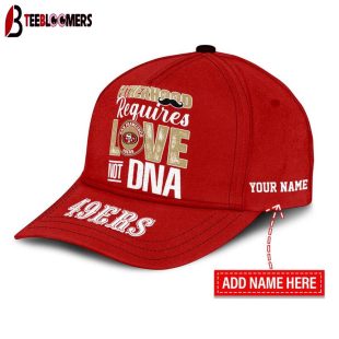 Custom Name San Francisco 49ers STEP FATHER Classic Baseball Cap Gift For Father's Day