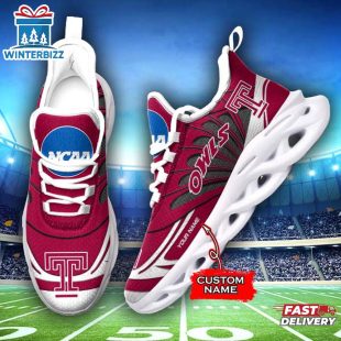 Custom Name Temple Owls Team Sport Max Soul Shoes For Fans