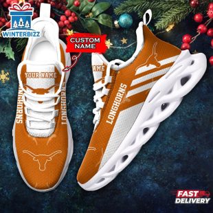 Custom Name Texas Longhorns Team Max Soul Shoes For Fans