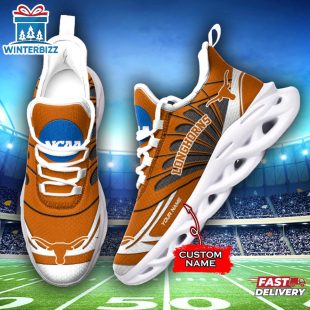 Custom Name Texas Longhorns Team Sport Max Soul Shoes For Fans
