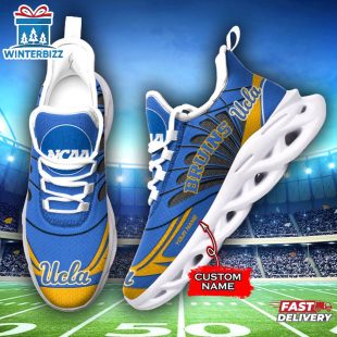 Custom Name UCLA Bruins Team Sport Max Soul Shoes For Fans