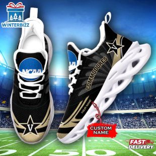 Custom Name Vanderbilt Commodores Team Sport Max Soul Shoes For Fans